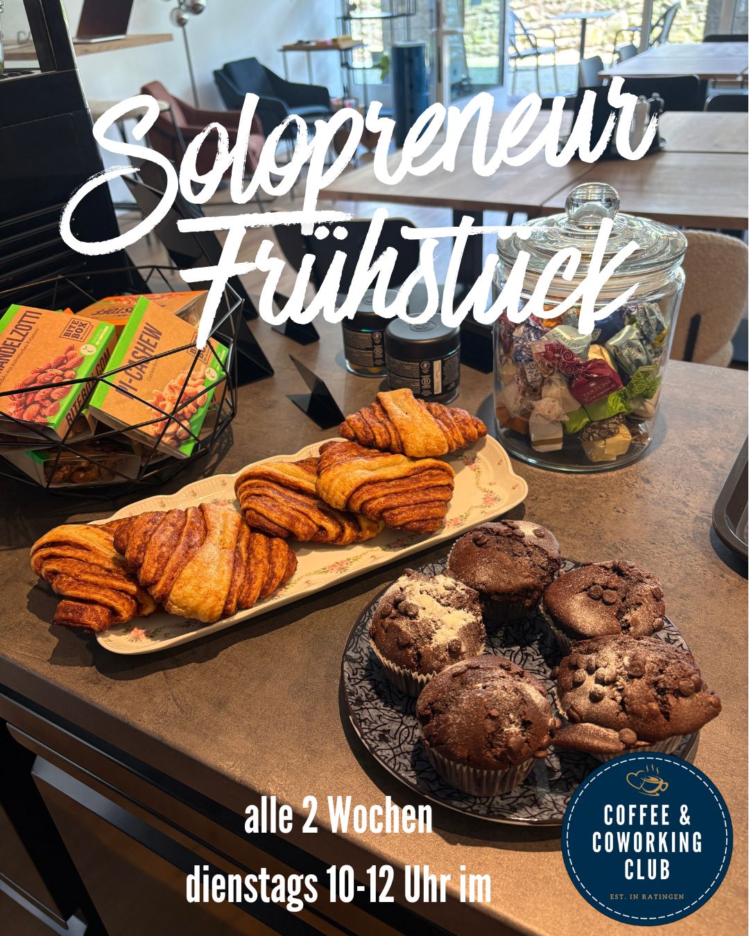 Solopreneur Frühstück im Coffee & Coworking Club I Obertor 6 I Ratingen-Mitte I Birgit Kieslich
